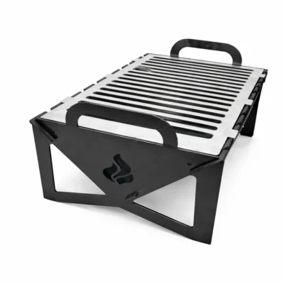 Collapsible Grill Fire Pit - Iron Leaf Studio