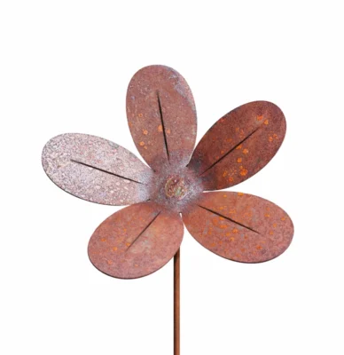 Daisy Flower Garden Stake - Iron Leaf Studio