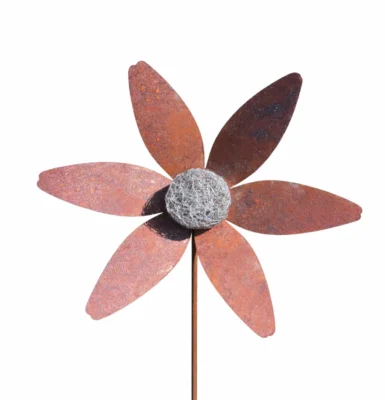 Tiger Flower Garden Stake - Iron Leaf Studio
