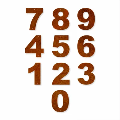 house numbers - Iron Leaf Studio