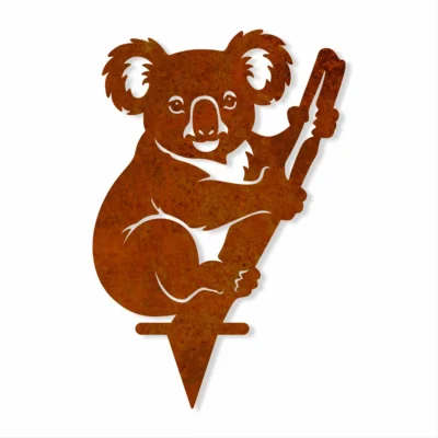 Koala Corten steel Garden sculpture - Iron Leaf Studio