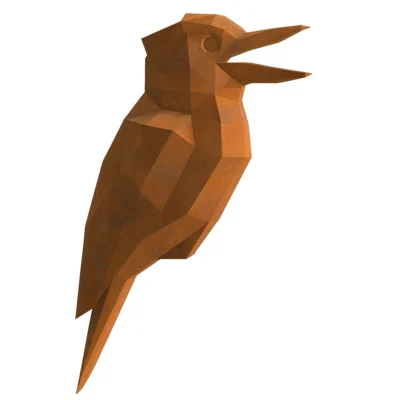 Polygon Kookaburra Sculpture - Iron Leaf Studio