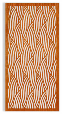 Abstract 1 Privacy Screen - handcrafted Australian metalwork by Iron Leaf Studio