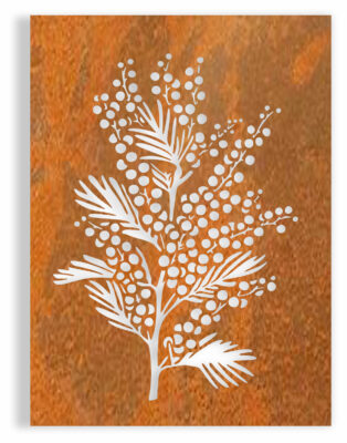 Floral 1 Privacy Screen - handcrafted Australian metalwork by Iron Leaf Studio