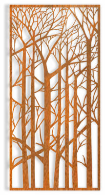 Tree 6 Privacy Screen - handcrafted Australian metalwork by Iron Leaf Studio