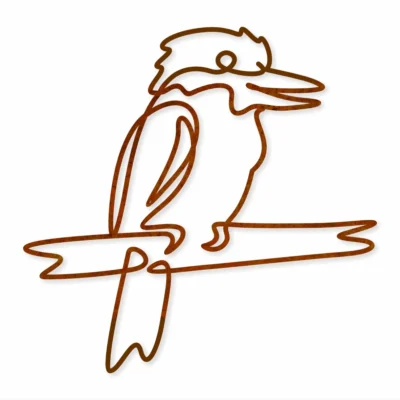 Kookaburra metal Wall Art - Iron Leaf Studio