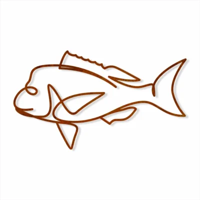 Snapper metal Wall Art - Iron Leaf Studio