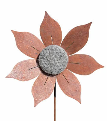 Sunflower Garden Stake - Iron Leaf Studio