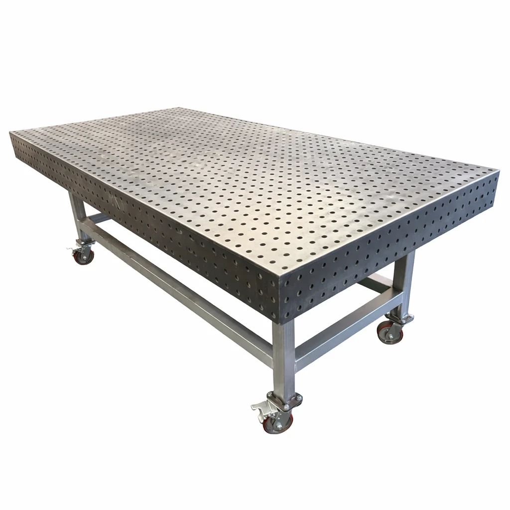 Welding table 1 - handcrafted Australian metalwork by Iron Leaf Studio