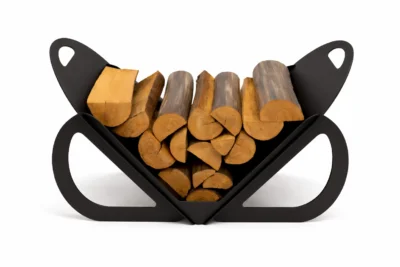 Round Collapsible firewood Holder - Iron Leaf Studio