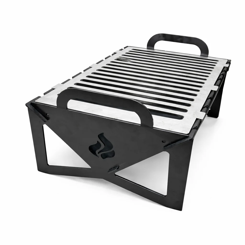 Collapsable Grill Fire Pit - Iron Leaf Studio
