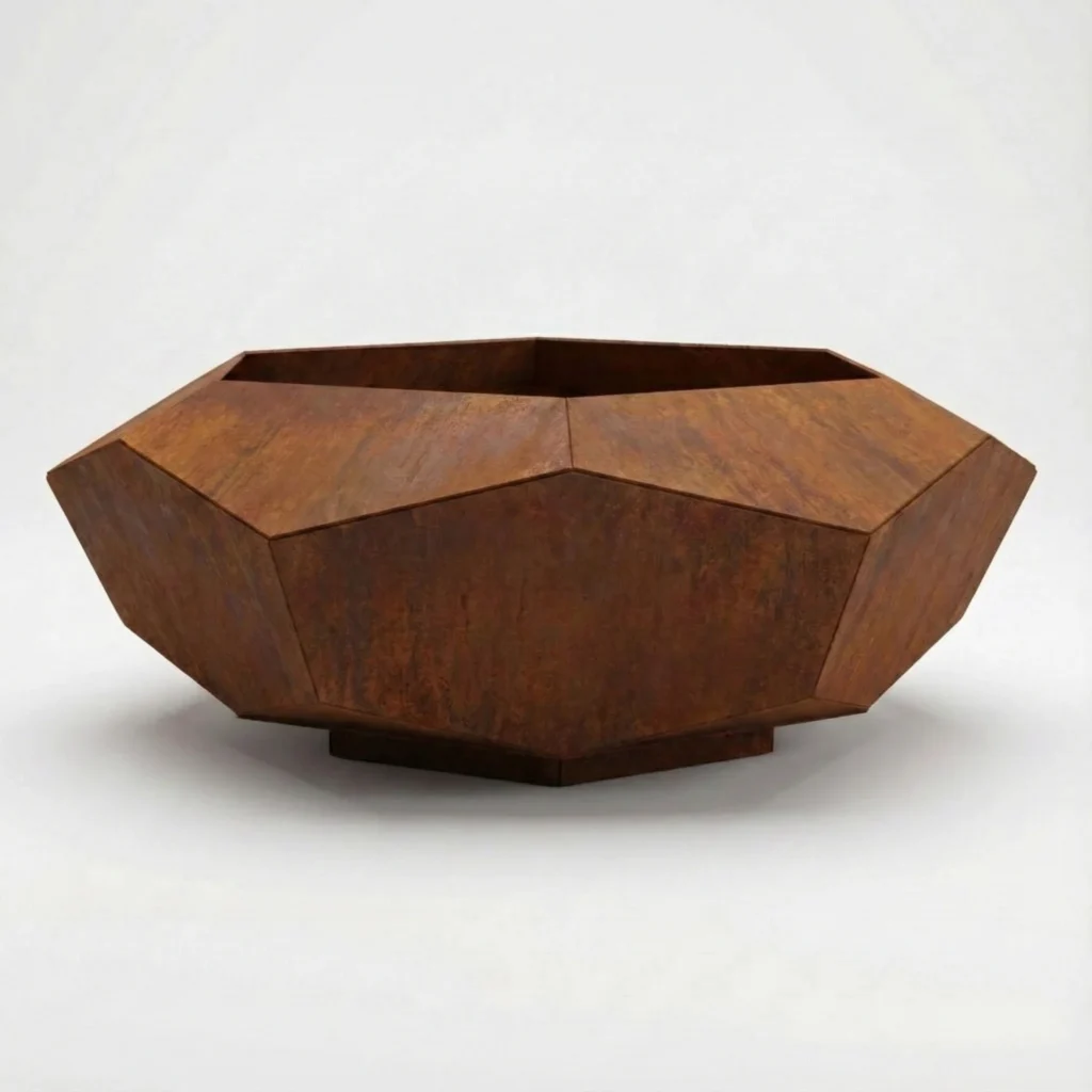23. Hexagonal Planter 2 Hexagonal Planter - Iron Leaf Studio