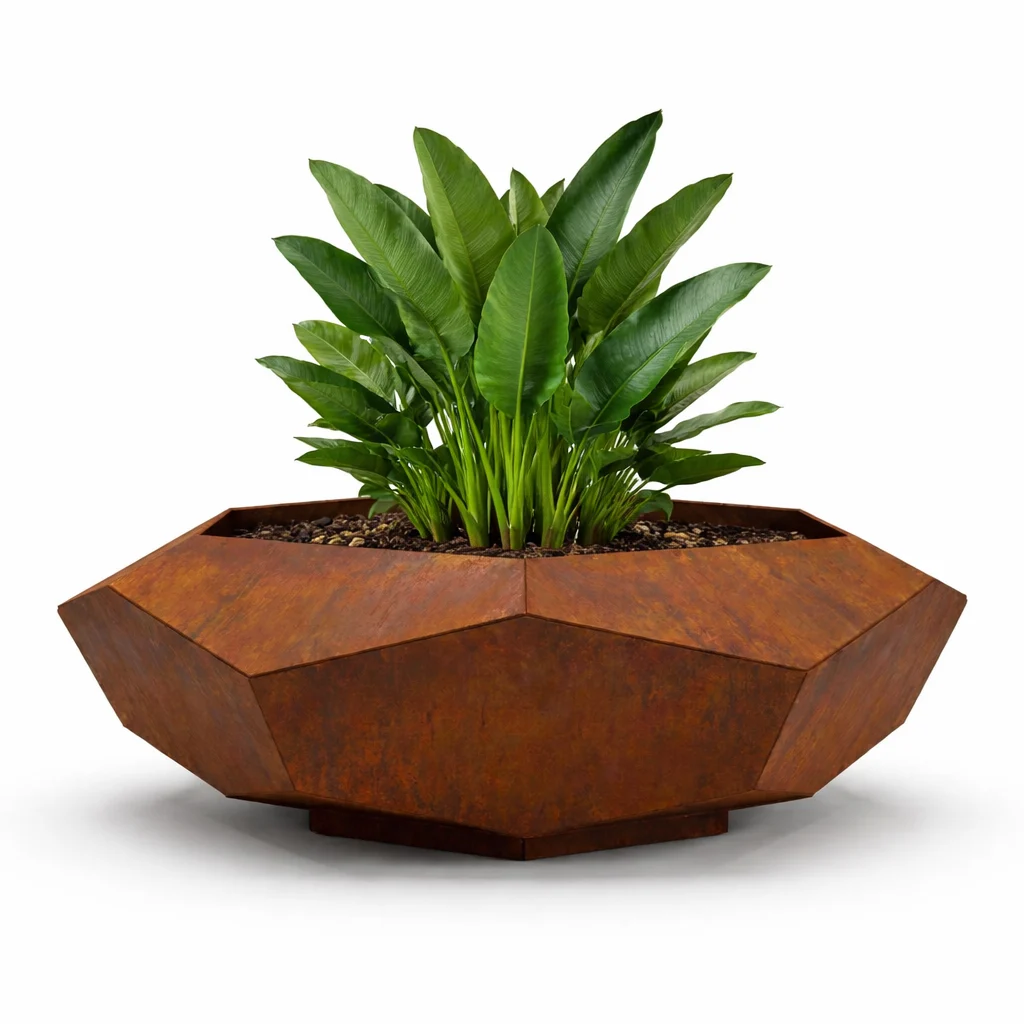 23. Hexagonal Planter 1 Hexagonal Planter - iron leaf studio