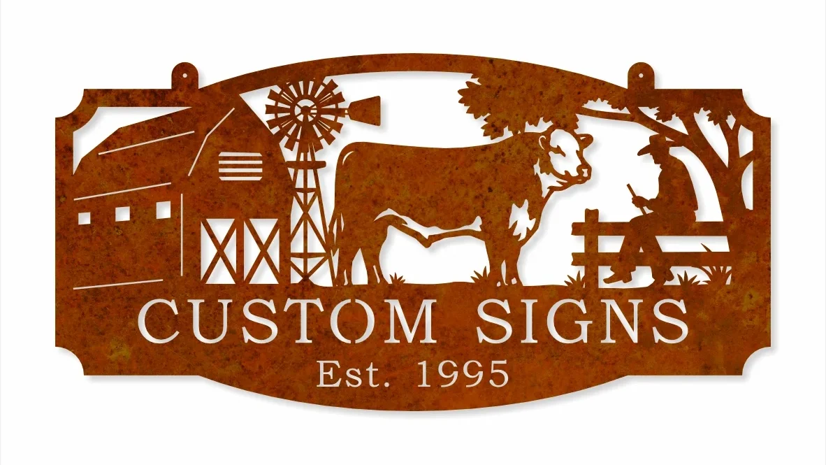 Custom Property Signs 1 - Iron Leaf Studio