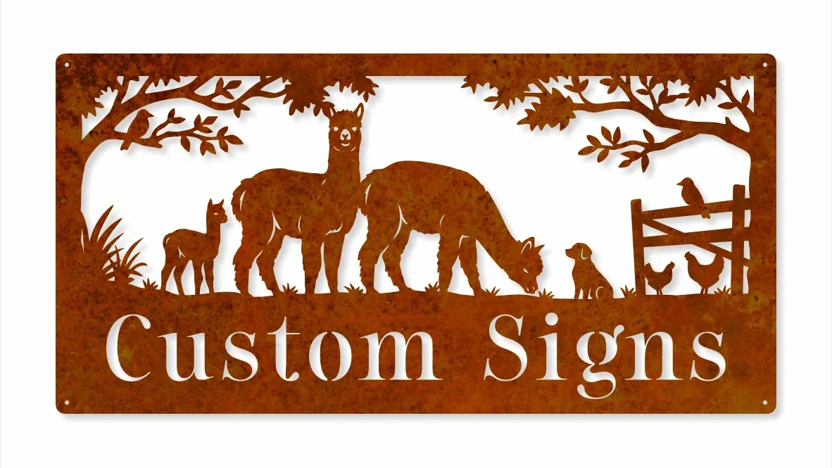 Custom Property Signs 2 - Iron Leaf Studio